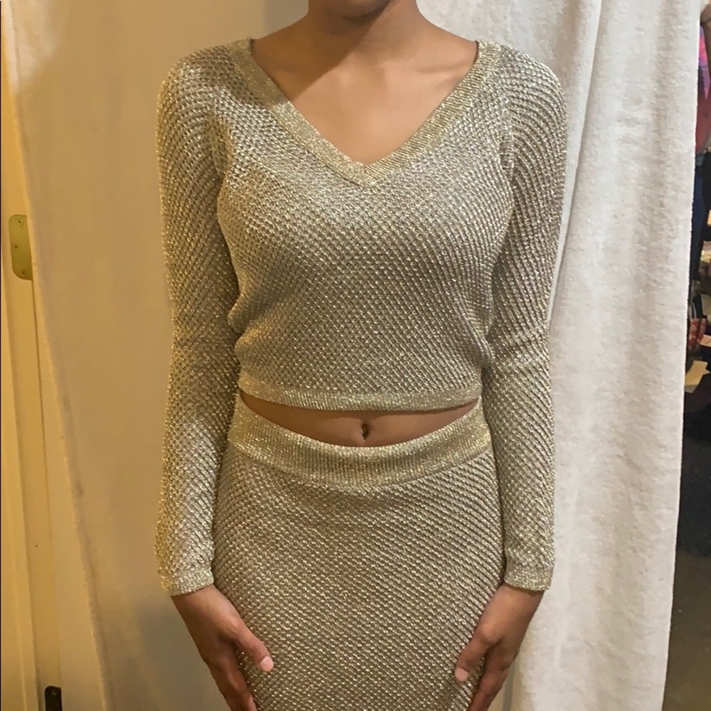 Glittery two piece